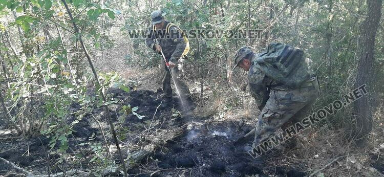Пожарът до с.Изворово пламна отново