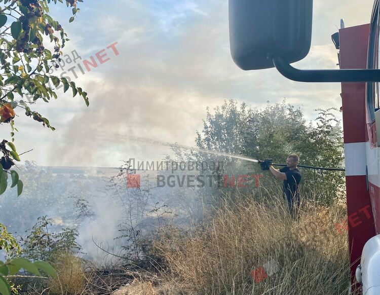 Пожар в димитровградското село Ябълково