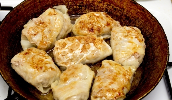 Вегетариански сармички с моркови и гъби