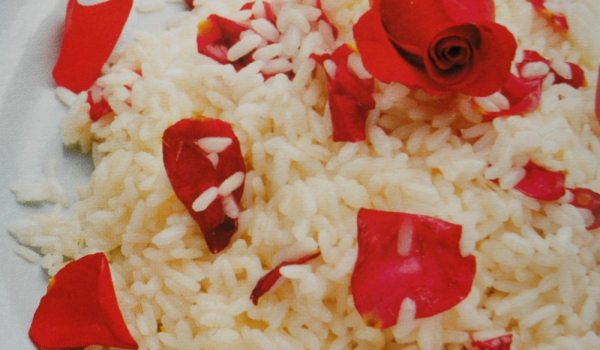 Ризото с червени рози
