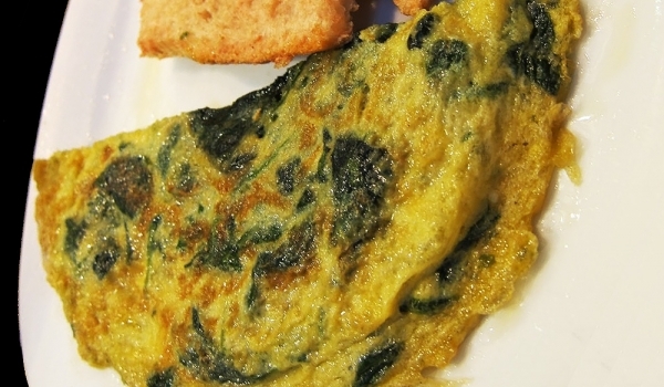 Спаначен Oмлет с гъби