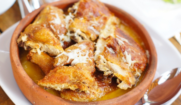 Кмерули – пиле с чесън по грузински