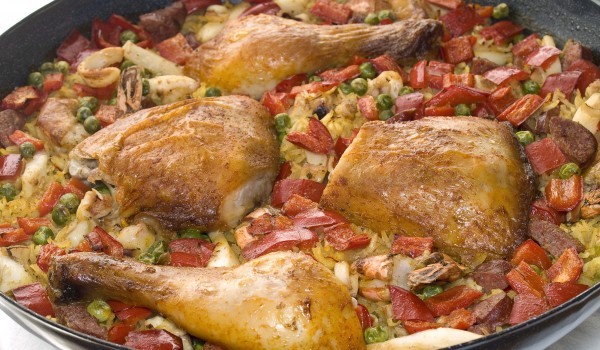 Пиле със зеленчуци и ориз