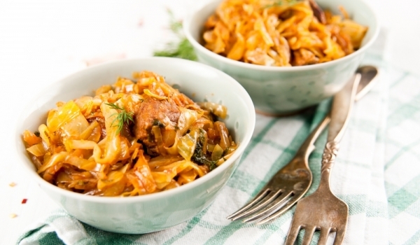 Пиле със зеле